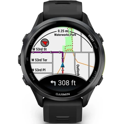 Смарт-годинник Garmin Forerunner 970, Black/Amp Yellow, GPS — фото 2