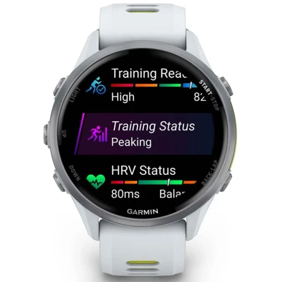 Смарт-годинник Garmin Forerunner 970, Whitestone/Amp Yellow, GPS (010-02969-11) [010-02969-11-B] — фото 8