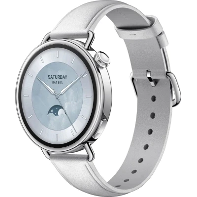 Смарт-годинник Xiaomi Watch S4 41mm Leather Strap Білий BHR07VUGL (1166774) [1166774-B]