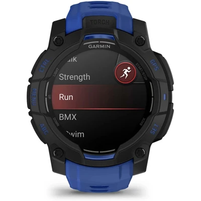 Смарт-годинник Garmin Instinct 3, 45mm, AMOLED, Black with Bolt Blue Band, GPS смарт-годинник (010-02936-03) [010-02936-03-B] — фото 2