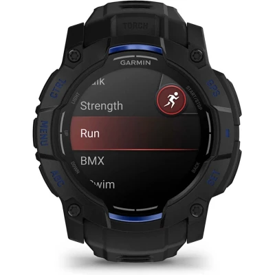 Смарт-годинник Garmin Instinct 3, 50mm, AMOLED, Black with Bolt Blue Accents, GPS смарт-годинник — фото 2