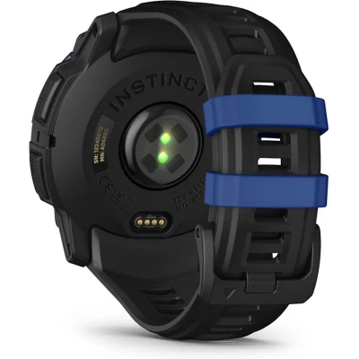Смарт-годинник Garmin Instinct 3, 50mm, AMOLED, Black with Bolt Blue Accents, GPS смарт-годинник (010-03020-03) [010-03020-03-B] — фото 6