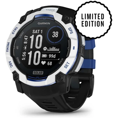 Смарт-годинник Garmin Instinct 3, 50mm, Solar, Whitestone with Black Band, GPS смарт-годинник