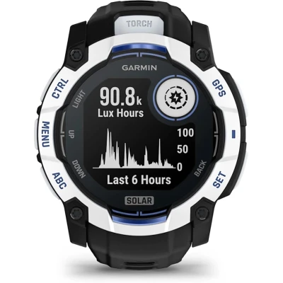 Смарт-годинник Garmin Instinct 3, 50mm, Solar, Whitestone with Black Band, GPS смарт-годинник (010-02935-03) [010-02935-03-B] — фото 2