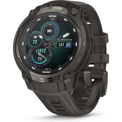 Смарт-годинник Garmin Instinct Crossover AMOLED, Charcoal Grey/Charcoal Grey, GPS смарт-годинник
