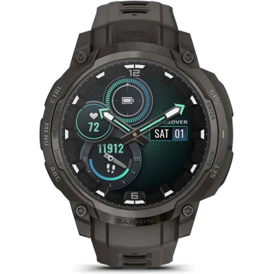 Смарт-годинник Garmin Instinct Crossover AMOLED, Charcoal Grey/Charcoal Grey, GPS смарт-годинник — фото 2