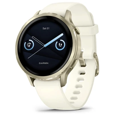 Смарт-часы Garmin Venu 4 (41mm), Beige w/ Lunar Gold + Bone, GPS смарт-годинник (010-03013-00) [010-03013-00-B]