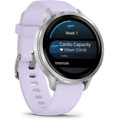 Смарт-годинник Garmin Venu 4 (41mm), Gray w/ Silver + Periwinkle, GPS смарт-годинник (010-03013-01) [010-03013-01-B] — фото 3