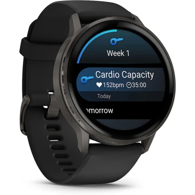 Смарт-годинник Garmin Venu 4 (45mm), Black w/ Slate + Black, GPS смарт-годинник (010-03014-00) [010-03014-00-B] — фото 3