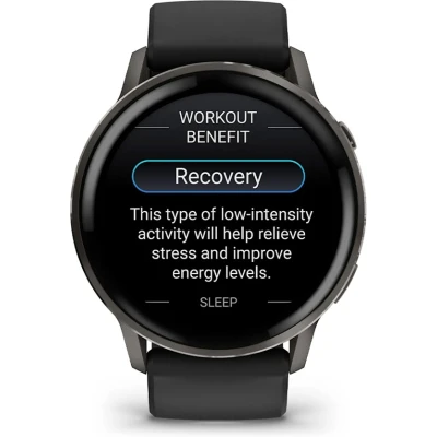 Смарт-годинник Garmin Venu 4 (45mm), Black w/ Slate + Black, GPS смарт-годинник (010-03014-00) [010-03014-00-B] — фото 8