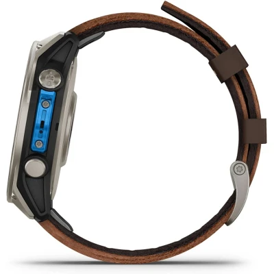 Смарт-годинник Garmin D2 Mach 2, 47mm, Saph, Bare Ti/Blk w/LthrBd, GPS (010-02904-31) [010-02904-31-B] — фото 5