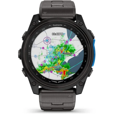 Смарт-часы Garmin D2 Mach 2, 51mm, Saph, CrbnGry Ti/Blk w/TiBd,GPS — фото 2