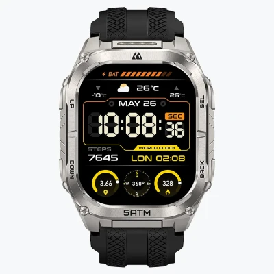 Смарт-годинник KOSPET Tank M4C Silver — фото 2