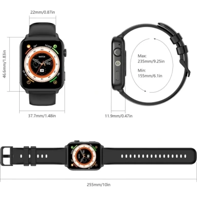 Смарт-годинник Blackview R30 Max Black (6931548323174) [6931548323174-B] — фото 4