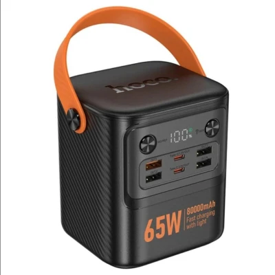Портативна батарея HOCO 80000mAh Pro Tough PD/65W Black (J152 / 714982) [J152714982-B] — фото 5