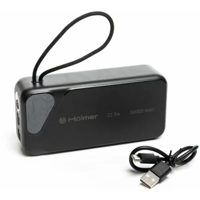 Портативна батарея Hölmer NRG-02 Cheetah 30000mAh 22.5W Black