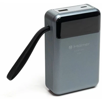 Портативна батарея Hölmer NRG-03 Hippo 20000mAh 65W Black — фото 2