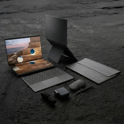 Ноутбук ASUS Zenbook Duo UX8407AA-SN604W 2880x1800 (Retina) Intel Core Ultra X9 378H RAM 32 / SSD сірий (90NB16V1-M00ZD0-B) — фото 11
