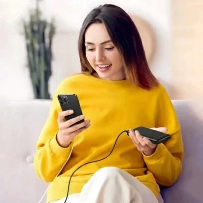 Портативная батарея AWEI 10000mAh P20K, 12W, Black (6954284009744) [6954284009744-B] — фото 4