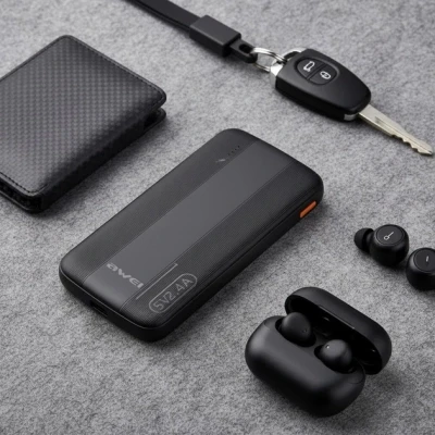 Портативная батарея AWEI 10000mAh P20K, 12W, Black (6954284009744) [6954284009744-B] — фото 6