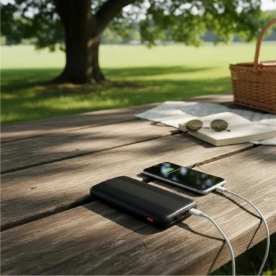 Портативная батарея AWEI 10000mAh P20K, 12W, Black (6954284009744) [6954284009744-B] — фото 9
