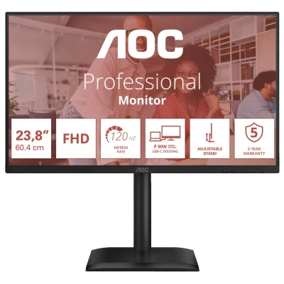 Монітор AOC 24E4CV 1920 x 1080 IPS чорний (24E4CV-B)