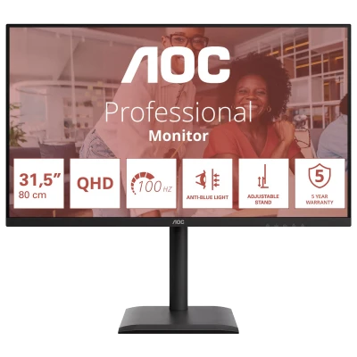 AOC Q32E4U 2560 x 1440 IPS чорний