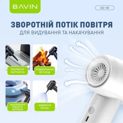 Пылесос BAVIN VC-01 6000Pa 2000 mAh Black (Z-VC01 BK) [Z-VC01BK-B] — фото 7