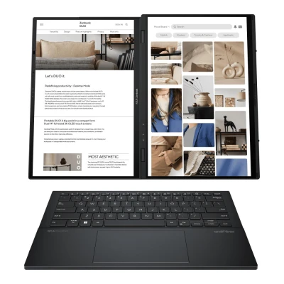 Ноутбук ASUS Zenbook Duo UX8406CA-QL047X 1920x1200 (WUXGA) Intel Core Ultra 9 285H (1.0 - 5.4 ГГц) RAM 32 / SSD сірий (90NB14X1-M001P0-B) — фото 4