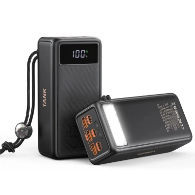 Портативна батарея VEGER 56000mAh W5001C Tank 100W, PD, QC, Black