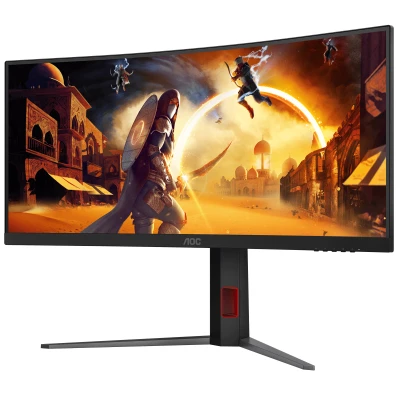 Монитор AOC CU34G4 3440 x 1440 MVA червоний, чорний (CU34G4-B) — фото 3