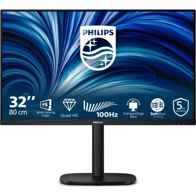 Монитор Philips 32B2N3500/00 2560 x 1440 IPS чорний (32B2N350000-B)