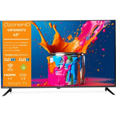 Телевізор Ozonehd 43FSN93T2 [43FSN93T2-B]