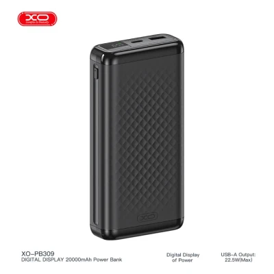 Портативна батарея XO 20000mAh, 22.5W, black (XO-PB309-BK) [XO-PB309-BK-B] — фото 4