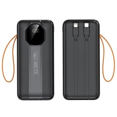 Портативна батарея XoKo 30000mAh, 22,5W, PD, QC, black (WK-CK-018) [WK-CK-018-B]