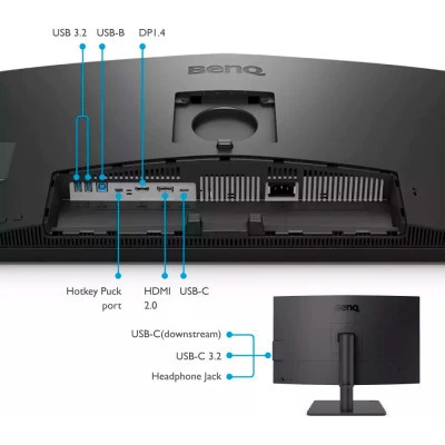 Монітор BenQ PD2706U 3840 x 2160 IPS чорний (PD2706U-B) — фото 7