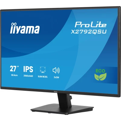 Монитор iiyama X2792QSU-B1 2560 x 1440 IPS чорний (X2792QSU-B1-B) — фото 3