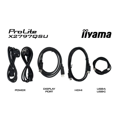 Монитор iiyama X2797QSU-B1 2560 x 1440 IPS чорний (X2797QSU-B1-B) — фото 12