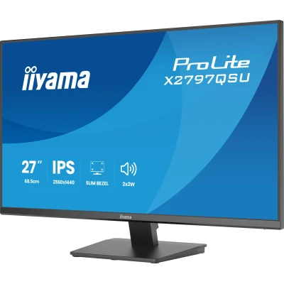 Монитор iiyama X2797QSU-B1 2560 x 1440 IPS чорний (X2797QSU-B1-B) — фото 3