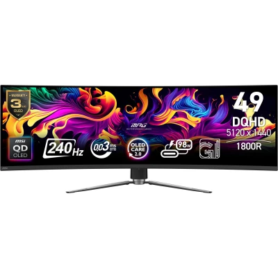Монітор MSI MPG 491CQPX QD-OLED 5120 x 1440 чорний (MPG491CQPXQD-OLED-B)