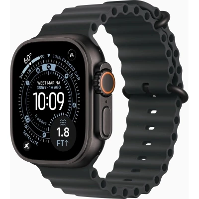 Смарт-часы Apple Watch Ultra 3 GPS + Cellular 49mm Black Titanium Case with Black Ocean Band (MF0J4QP/A) [MF0J4QPA-B]