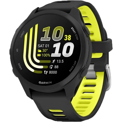 Смарт-годинник Garmin Forerunner 170 Music, GPS, WiFi, Black/Amp Yellow, GPS смарт-годинник