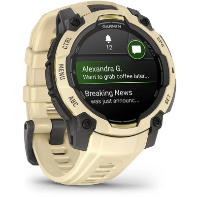 Смарт-годинник Garmin Instinct 3, 45mm, AMOLED, Citrine/Gray with Citrine Band, GPS смарт-годинник (010-02936-02) [010-02936-02-B] — фото 3