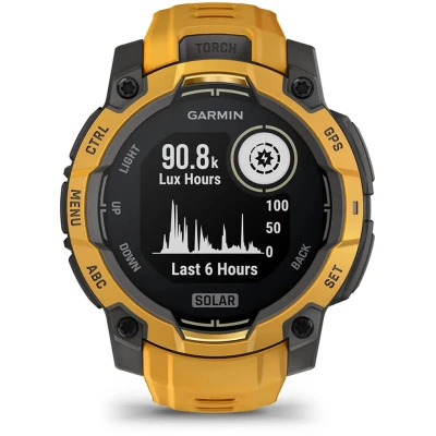 Смарт-годинник Garmin Instinct 3, 45mm, Solar, Sunburst with Sunburst/Gray Accents, GPS смарт-годинник — фото 2
