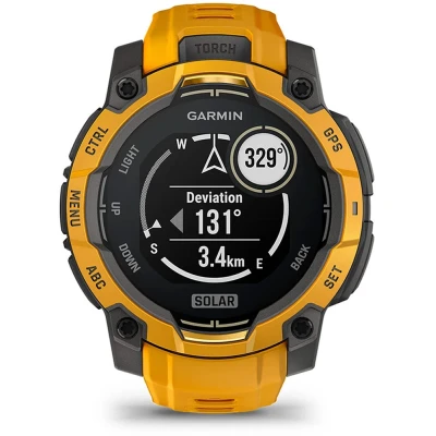 Смарт-годинник Garmin Instinct 3, 45mm, Solar, Sunburst with Sunburst/Gray Accents, GPS смарт-годинник (010-02934-02) [010-02934-02-B] — фото 9