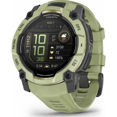 Смарт-годинник Garmin Instinct 3, 50mm, AMOLED, Fern Green/Gray, Fern Green Band, GPS смарт-годинник