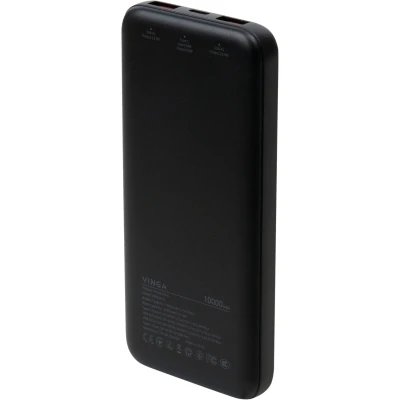 Портативна батарея Vinga 10000 mAh 22.5W Display Black (VPBB1022) [VPBB1022-B] — фото 3