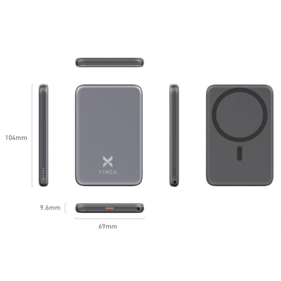 Портативна батарея Vinga 5000 mAh 20W/15W Wireless (VPBB520WL) [VPBB520WL-B] — фото 6