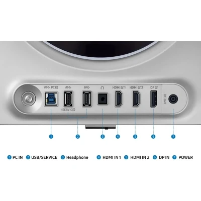 Монітор Samsung LS27DG600SIXUA 2560 x 1440 QD-OLED сріблястий (LS27DG600SIXUA-B) — фото 12