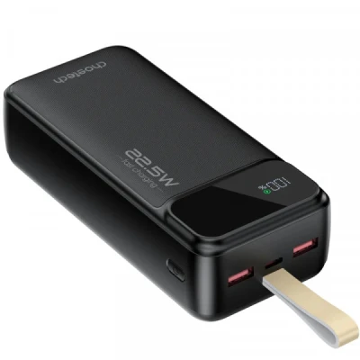 Портативна батарея Choetech 30000mAh 22,5W, PD, QC/3.0, USB-C In/out, 2*USB-A